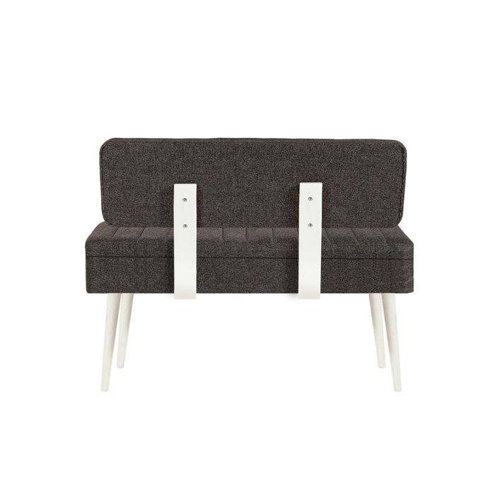 Hanah Home Banco 1053 - 1 Blanco, Ancho 110 cm, Altura 82.5 cm, Profundidad 40 cm